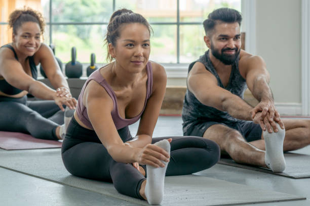 istock Stretching in fitness class 1331535460