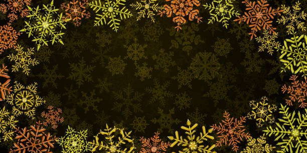istock Background of Christmas snowflakes 1331542528