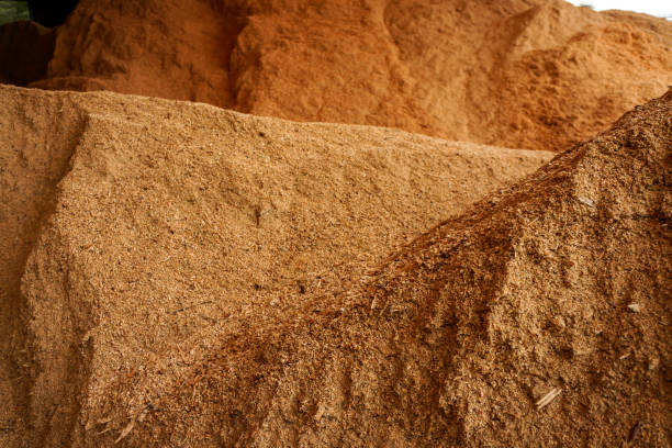 istock Wood Chips Pile on the alternative power factory. 1331551115