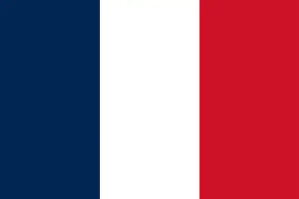 Vector illustration of France flag standard shape and color ,Symbols of France, template for banner,card,advertising ,promote,ads, web design, magazine, news paper,vector illustration, top olympic gold winner