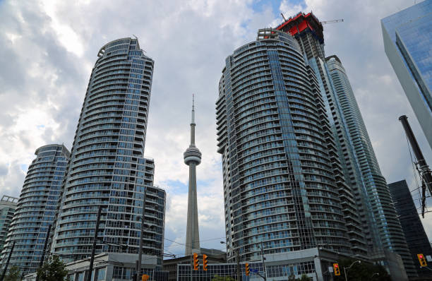 istock CN tower between residential buildings 1331559819