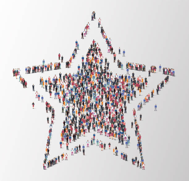 istock People and business group in the form of star symbol 1331562865