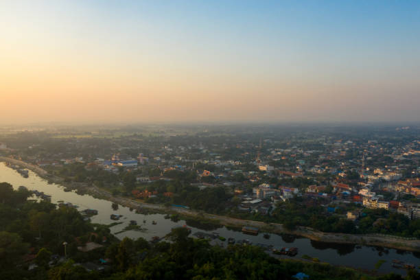 istock Aerial view  scenery Of Uthai Thani, Thailand 1331576356