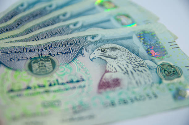 Money of United Arab Emirates, Business, finance. stock photo