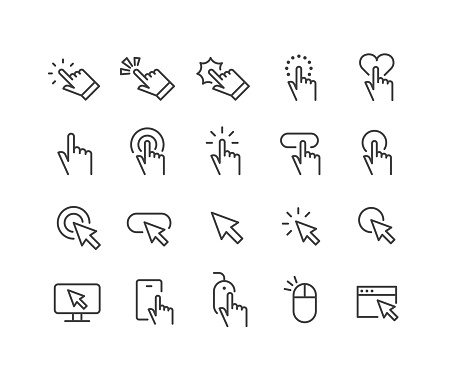 Editable Stroke - Clicking - Line Icons
