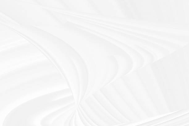 istock Clean fashion soft fabric textile woven beautiful abstract smooth curve shape decorative white and gray background 1331586185