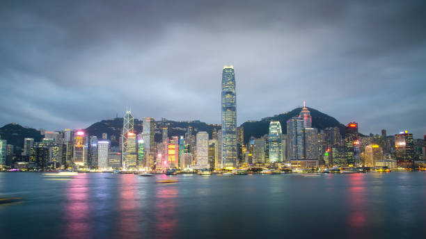 istock Hongkong City at night time. 1331587346