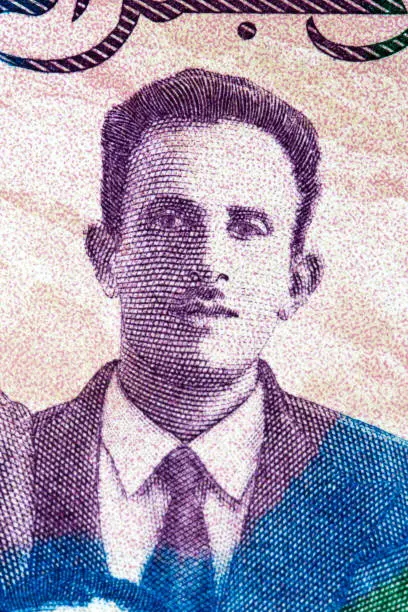 Photo of Mostefa Ben Boulaïd a portrait from Algerian money