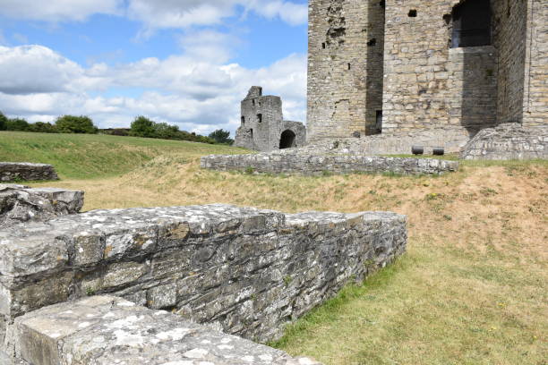 istock Medieval Castle Detail with Cloudscape 1331589589
