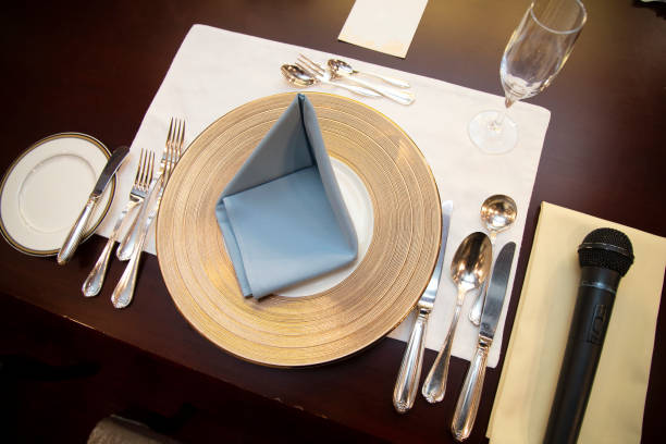 istock Table setting on the groom's side of the wedding Takasago table 1331598622