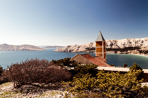 The view from the church of Baska, krk island