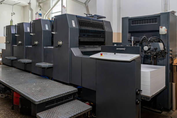 istock Printing Sheets Conveyor Wheels Machine Printer Production Equipment 1331604365