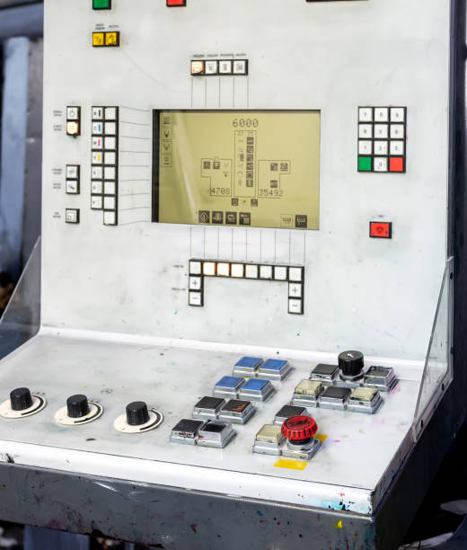 istock The control panel of the printing press 1331604478