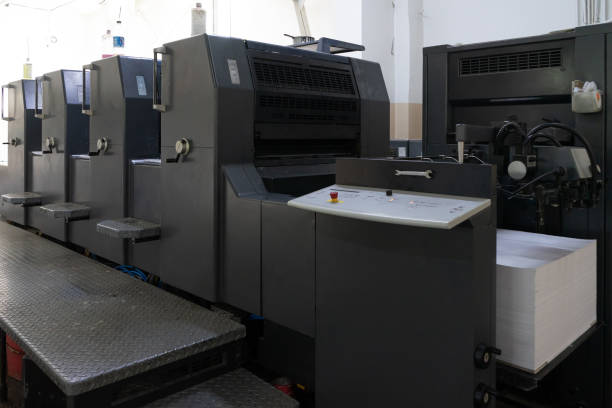 istock Printing Sheets Conveyor Wheels Machine Printer Production Equipment 1331604509