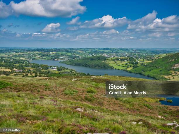 The Disused Reservoir Of Camlough Managed By Newry And Mourne Council Taken From A Viewpoint On A Route To Slieve Gullion Forest Park A Fishing Spot For Pike Roach Bream Perch And Ferox Trout Stock Photo - Download Image Now