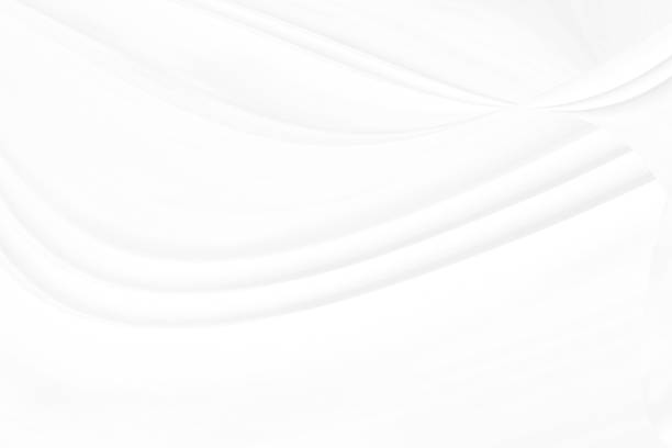 istock Clean soft white fabric woven abstract smooth curve shape decorative fashion textile background 1331623215