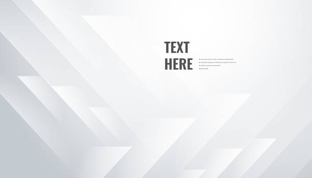 abstract white geometric background. - abstract backgrounds stock illustrations