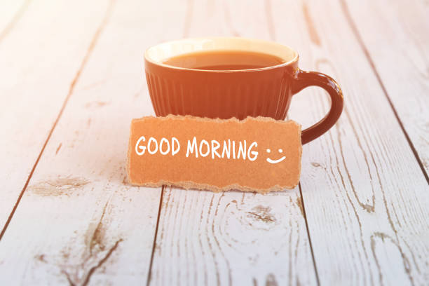 istock Good Morning Greeting with coffee 1331630422