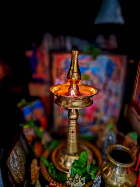 istock The Lamp And The Pooja! 1331630543