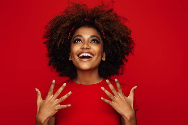 istock Pretty young afro woman 1331637586
