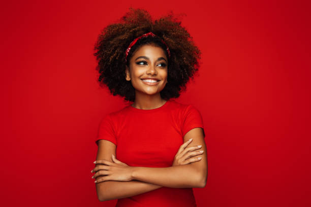 istock Pretty young afro woman 1331637669