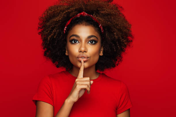istock Pretty young afro woman 1331637691