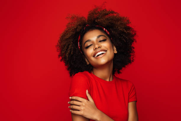 istock Pretty young afro woman 1331637817