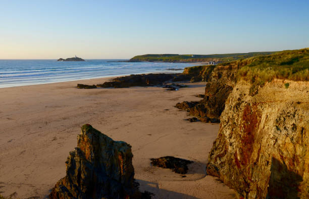 istock Gwithian Beach, Hayle, Cornwall, UK at sunset 1331644509
