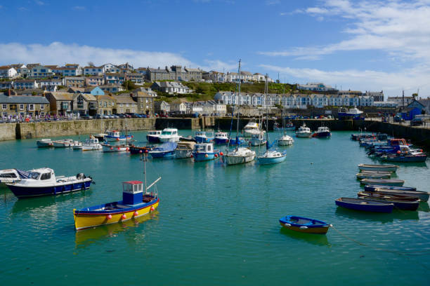 istock Porthleven harbour and town, Cornwall, UK 1331644566