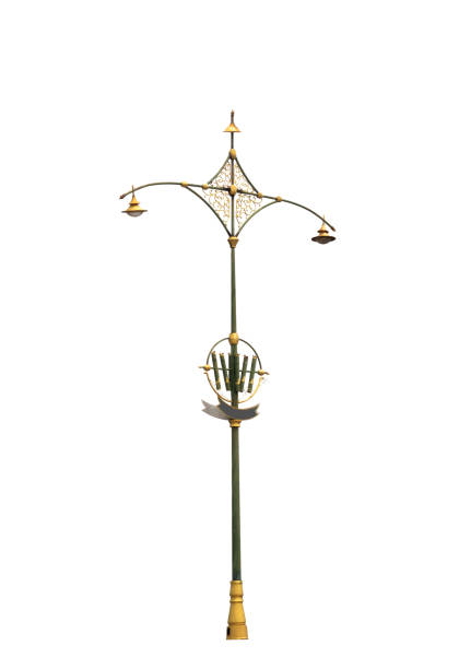 street lights isolated on a white background