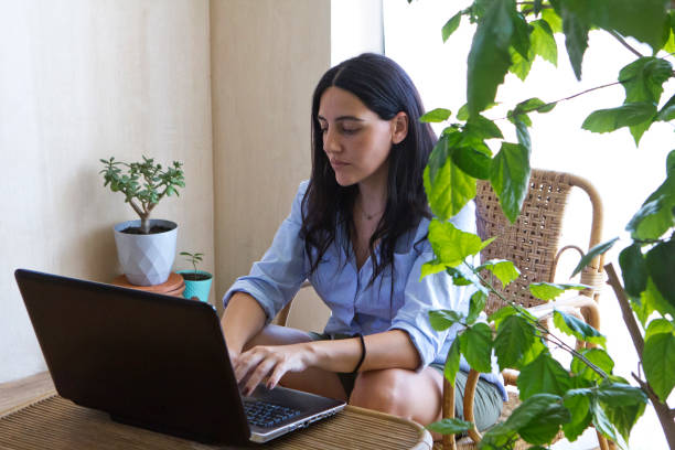 istock Woman is working in the Home 1331650001