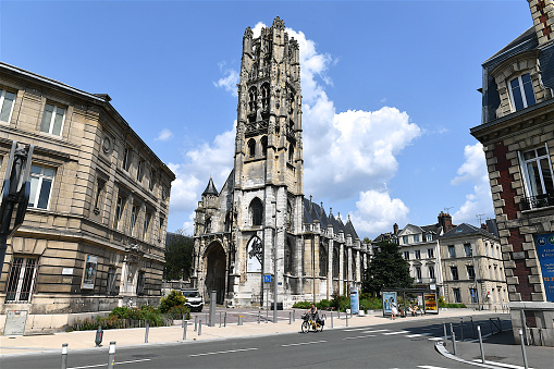 Erquy, France, June 25, 2022 - Chapel of Notre Dame des Marins form Notre-Dame-de-la-Croix des Sept-Saints, Erquy - Val André