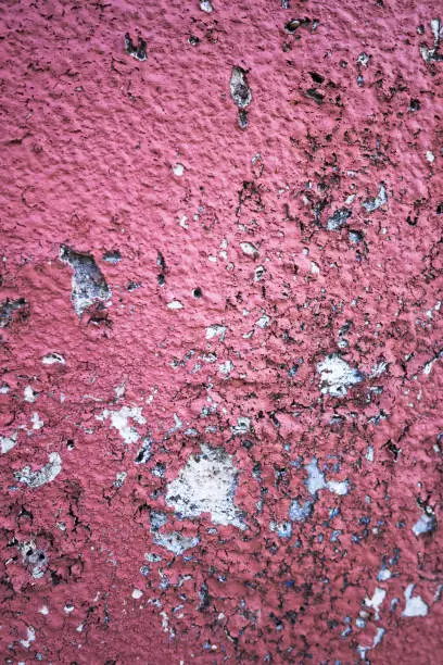 Texture Old cement wall painted pink