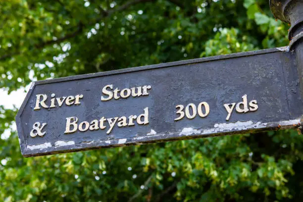 Photo of River Stour Sign in Dedham, Essex