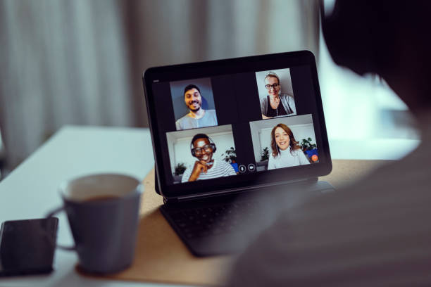istock Unrecognizable Businessman Talking on Conference Call Meeting 1331670562