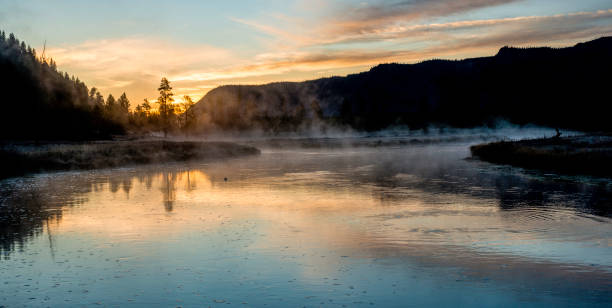 istock Madison River at dawn in Yellowstone National Park. 1331673453