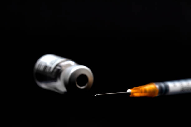 Vaccine and syringe injection. It use for prevention, immunization and treatment from infection