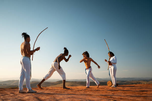 istock Capoeira outdoor fighters performance 1331690640
