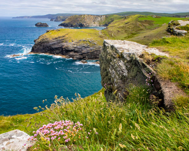 istock Stunning view from Tintagel Castle in Cornwall, UK 1331693061