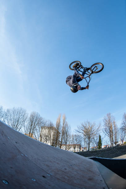 istock BMX Bike Stunt Back Flip 1331696314