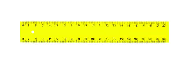 istock Science and education - Plastic yellow school ruler isolated 1331720241