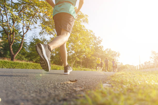 istock Marathon running race, Run up the mountain road. 1331725344