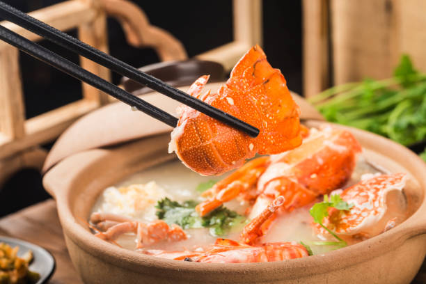 istock Lobster Seafood congee in casserole 1331740150