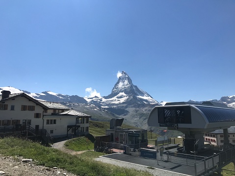 View of the Matterhorn mountain peak, Switzerland