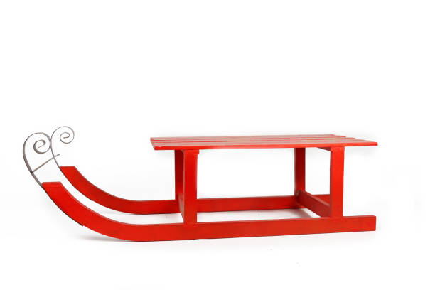istock red wooden sleigh 1331748972