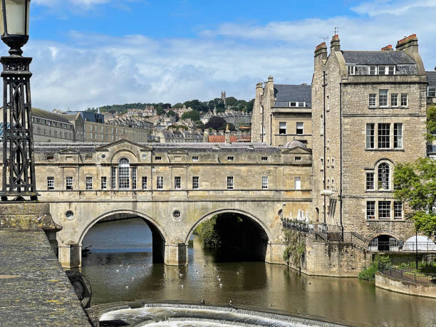 istock Pulteney stone arched Bridge - the Georgian architectural masterpiece that is Bath, England, UK. 1331756191