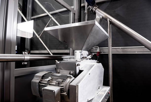 istock Pipes and fittings at a craft modern brewery 1331761406