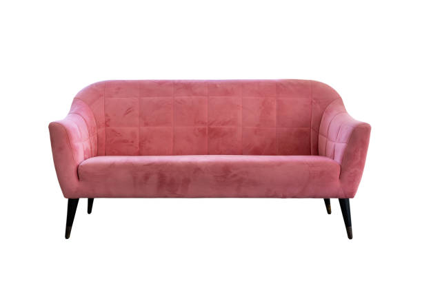 istock Pink sofa modern style isolated on white background ,Club Chair with Armrests. Interior Furniture. Living Room Sofa Set, Clipping path 1331771249