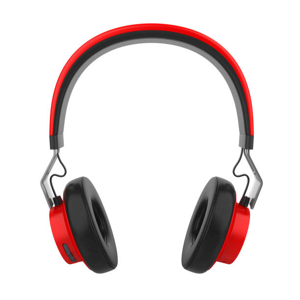 istock Red Headphones Isolated 1331777880