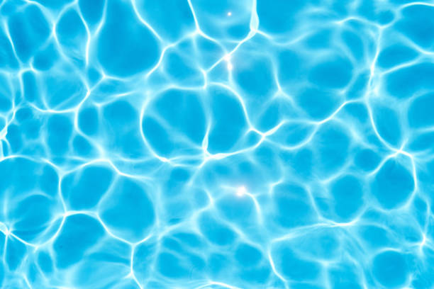 istock Blue water in the pool shines under the sun. Close-up 1331782766